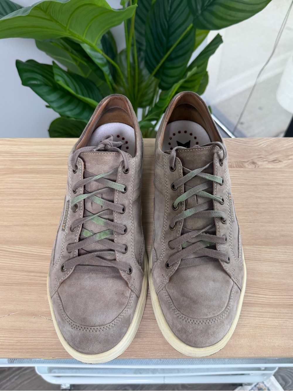 MEPHISTO Men's Rodrigo Suede Casual Sneakers in Taupe Sz 10.5 - Picture 2 of 7